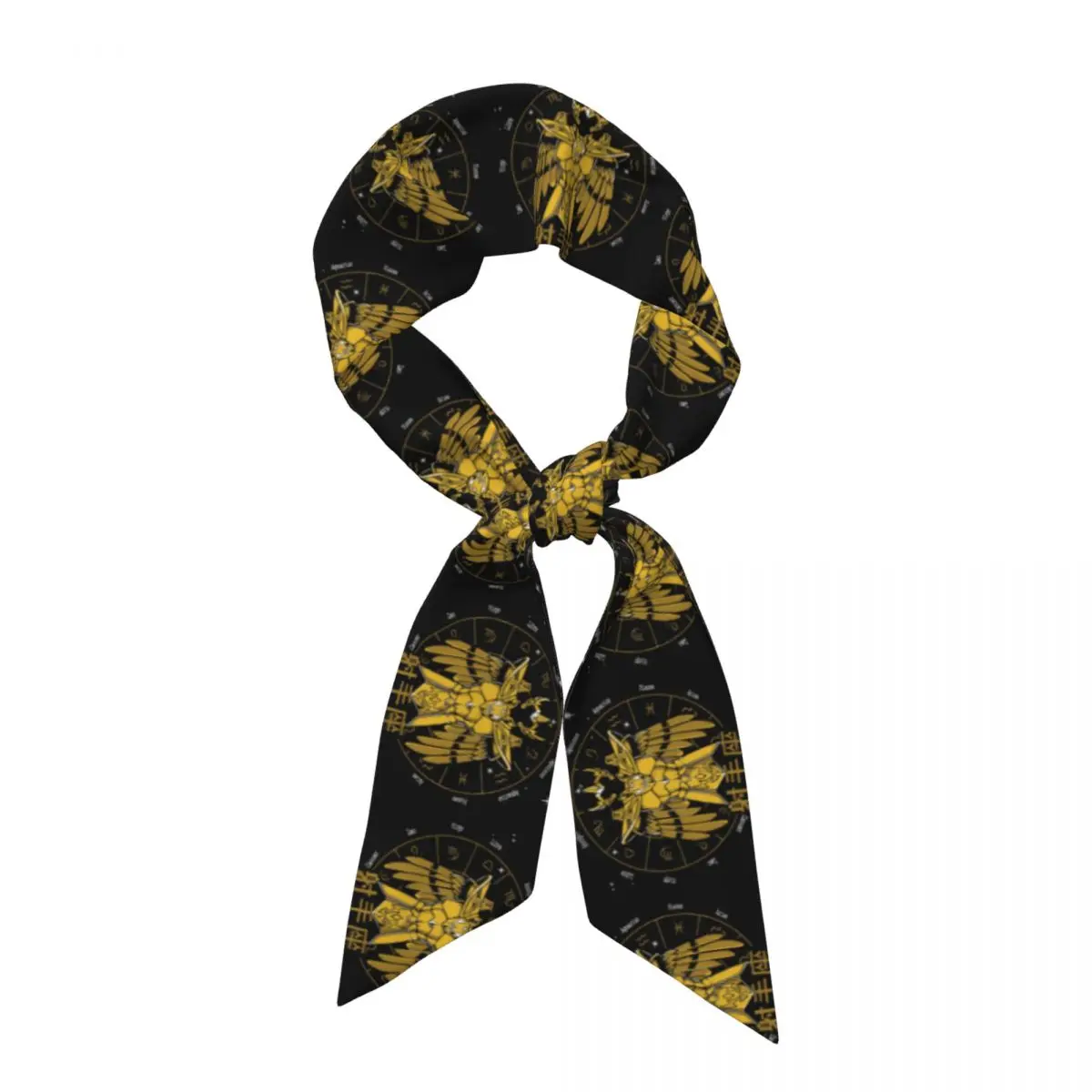 Knights Of The Zodiac Sagittarius Cloth Milo Gold Cloth Saint Seiya Women Long Narrow Scarf Silky Skinny Scarf