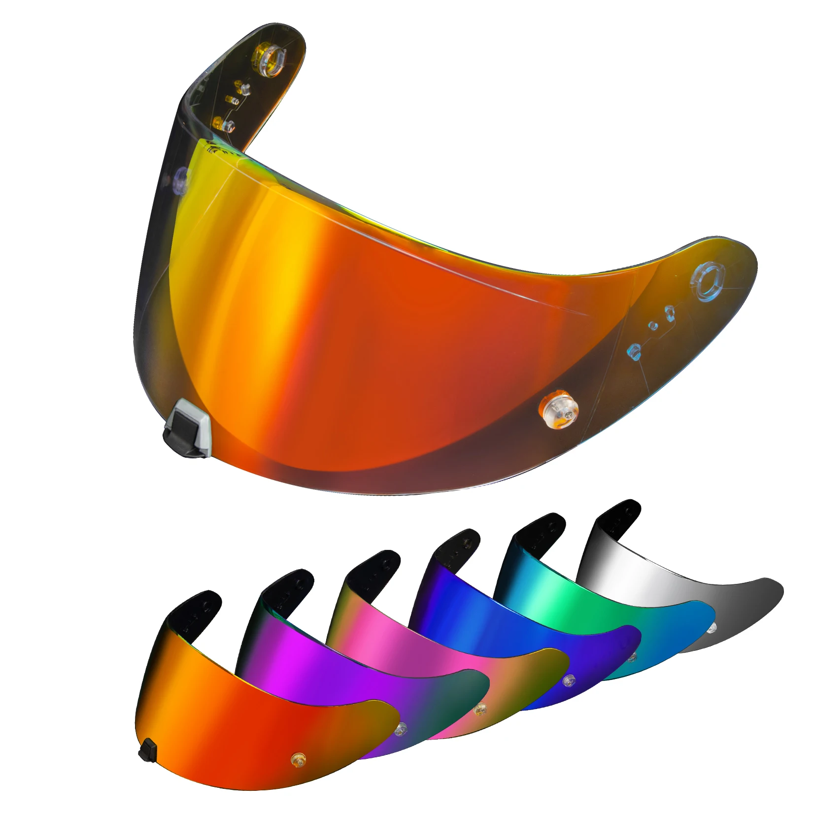 Motorradhelm-Visier für EXO 520 1400 R1, getöntes Visier für Scorpion EXO 391 520 1400 R1, Anti-UV-Schutz, Gesichtsschutz, Ersatz