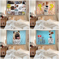 THE S-SECRET L-LIFE OF PETS Tapestry Anime Tapestry Hanging Tarot Hippie Wall Rugs Dorm Wall Hanging Sheets