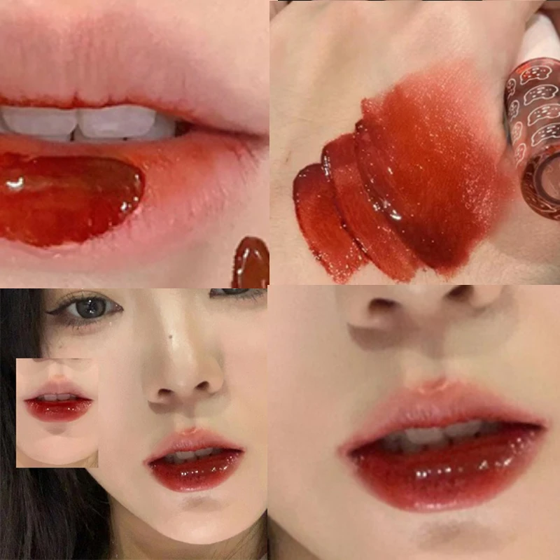 Esmalte labial bolha para fêmea, vidro espelho de água, cor do chá do leite, estudante acessível