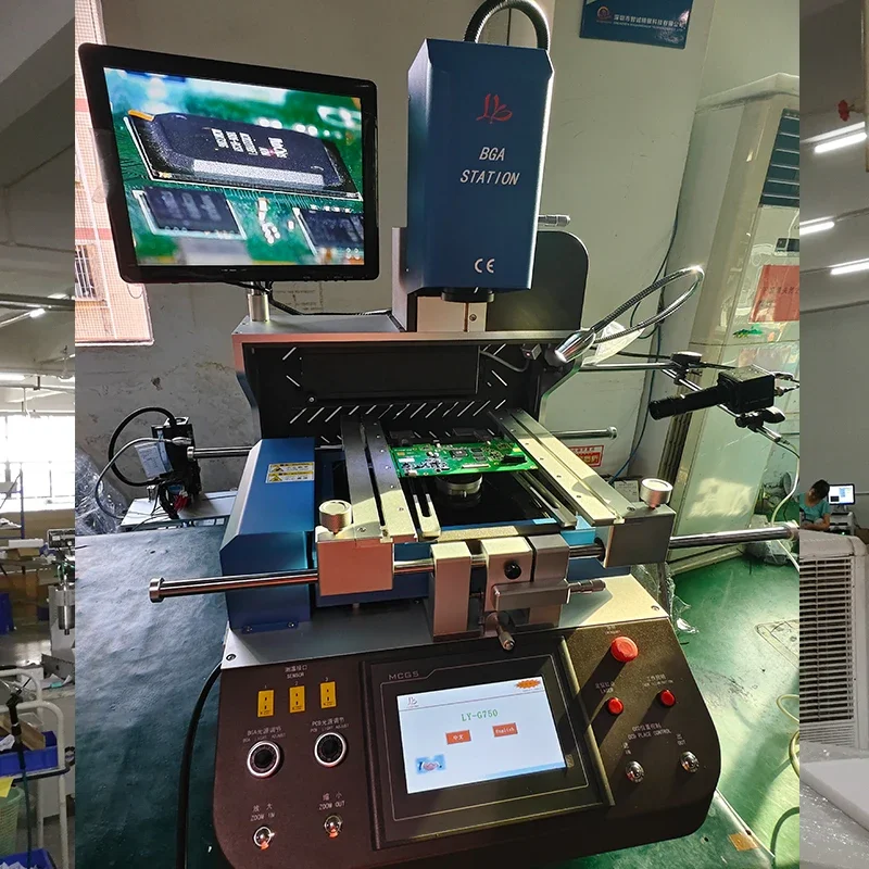 LY G750 Pro 6800W BGA Rework Station Semi-Auto Align System Reballing Machine Soldering Laptop Repair Game Consoles Factory