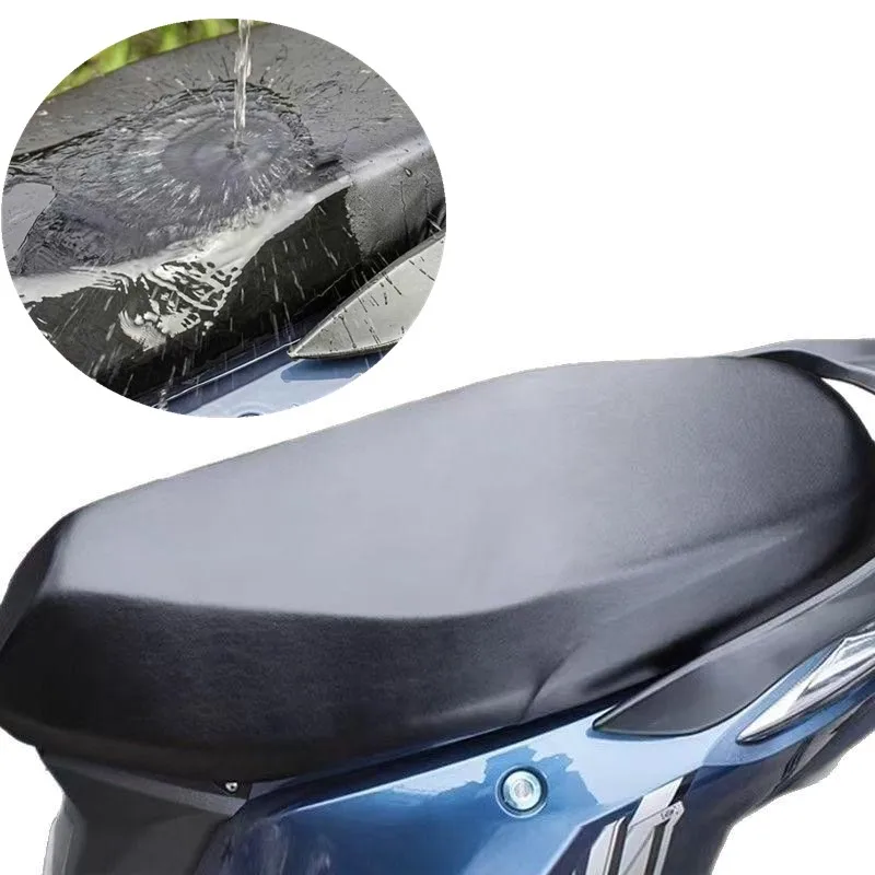 1pc Motorcycle Seat PU Leather Cover Waterproof Dustproof Sunscreen Motorbike Scooter Cushion Seat Protector Covers Accessories
