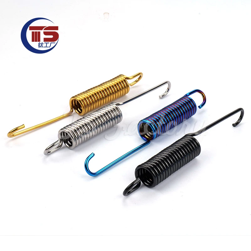 TS 1pc/ Titanium Factory Motorcycle Modification Titanium Alloy Spring Xmax Titanium Alloy Footstay/Side Stay Spring TC4 Xmax