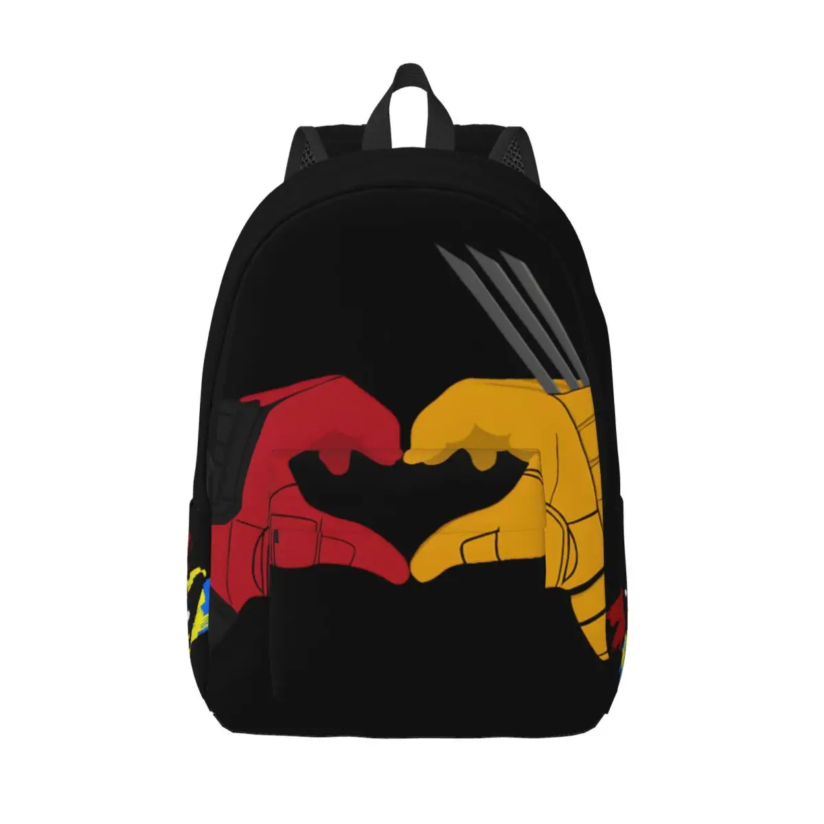 

Handbag Popular Movies Retro Washable Deadpool & Wolverine Boys Back To School Gift Solid Knapsack Weekend Picnic