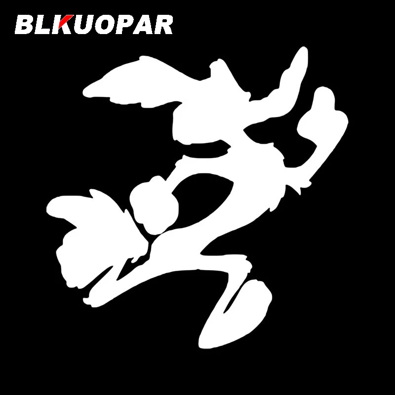 BLKUOPAR Humorous Wile E Coyote Styling Car Stickers Air Conditioner Decal Car Door Protector Creative Laptop Vinyl Decoration