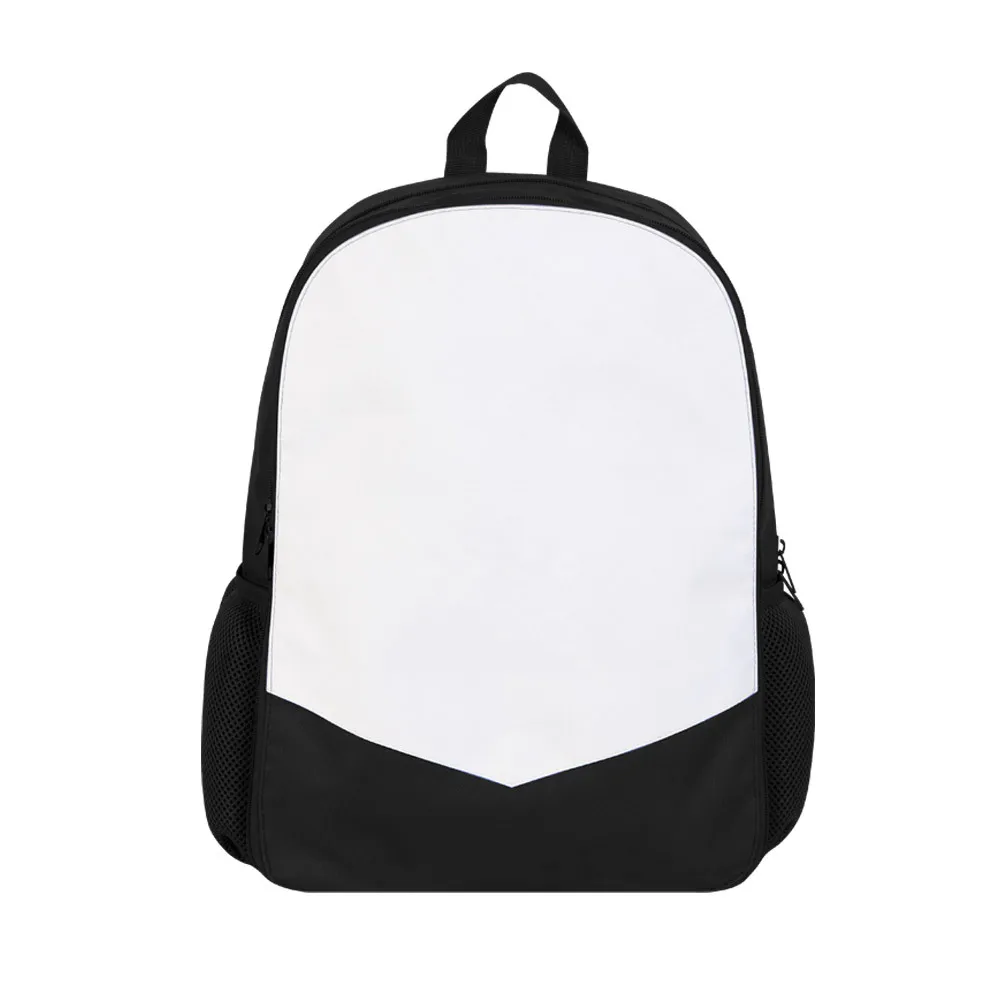 Sublimation Blank Print Students Kids 44*30*14cm Backpack for Girls Boys School Bags Set For Adult Red/Black/Blue/Yellow/Pink