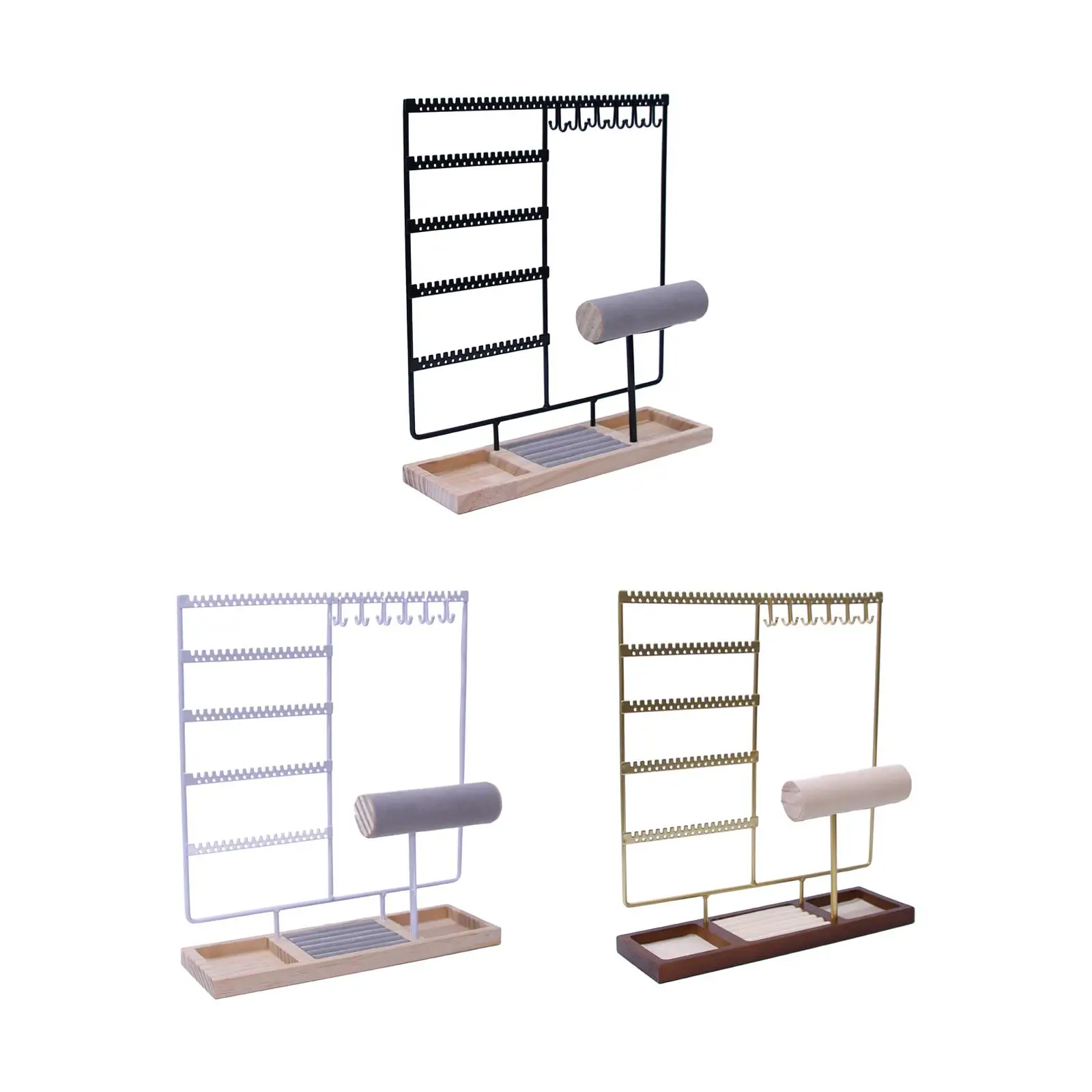 

Jewelry Stand Tray Hair Accessories Durable Dangle Charms Girl Earrings Storage Rack for Table Showcase Apartment Bedroom Stores