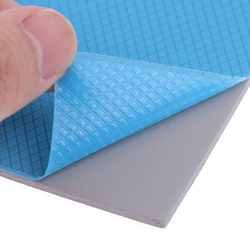 1Pc - 17W/MK GPU CPU Heatsink Cooling Conductive Silicone Thermal Pad 100x100mm Thickness 0.5/1/1.5/2/2.5/3mm Insulation Pad