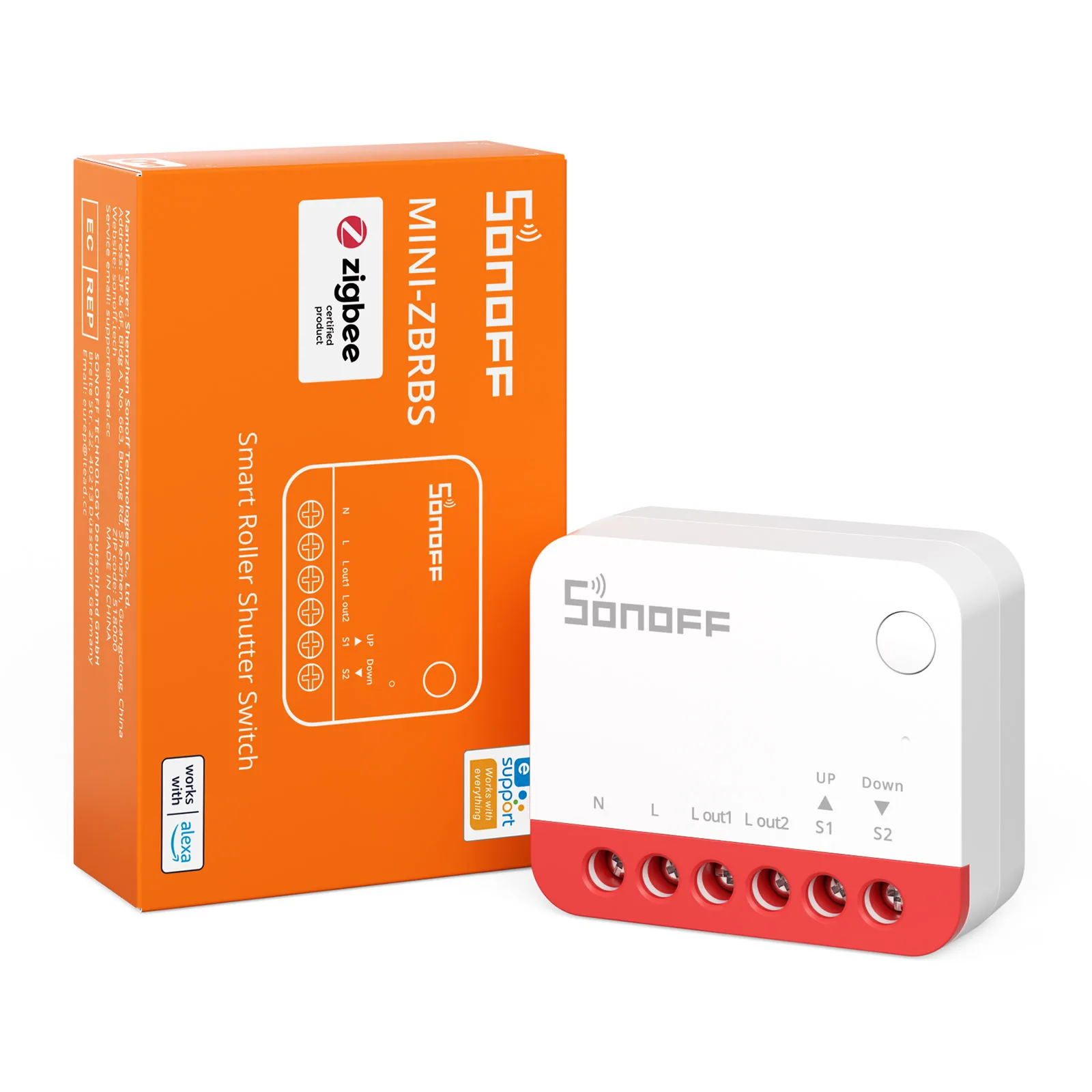 SONOFF MINI-ZBRBS Zigbee Smart Rolluikschakelaar Mini-formaat Smart Scene Signaalversterker Transformeren Gordijnen Sonoff Zigbee Hub - afbeelding 2