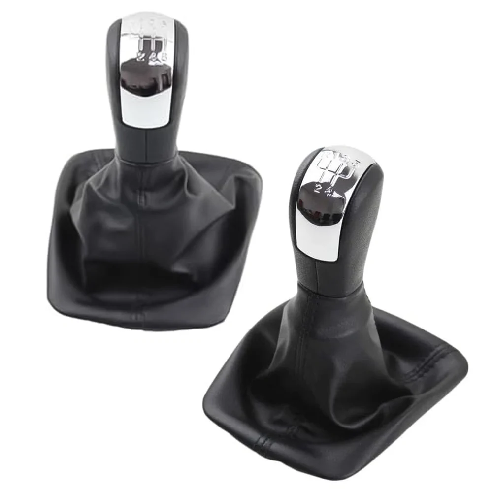 

5/6 Speed Gear Shift Knob Chrome Dust Cover Set For Skoda For Octavia 2 2004-2013 Car Gear Shift Accessories