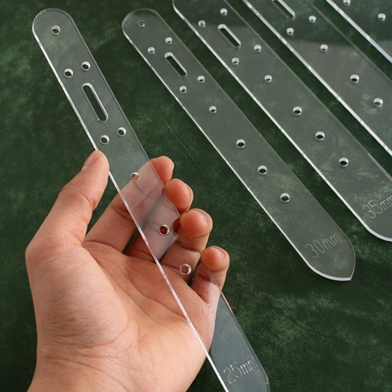 5Pcs Belt Hole Positioning Templates, 5 Size 25mm 30mm 35mm 38mm 40mm image 4