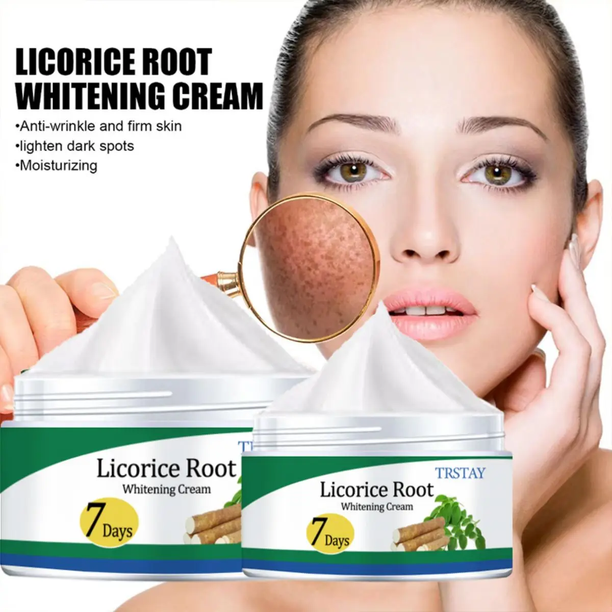 TRSTAY liquorice root face cream brightens skin tone and reduces dullness