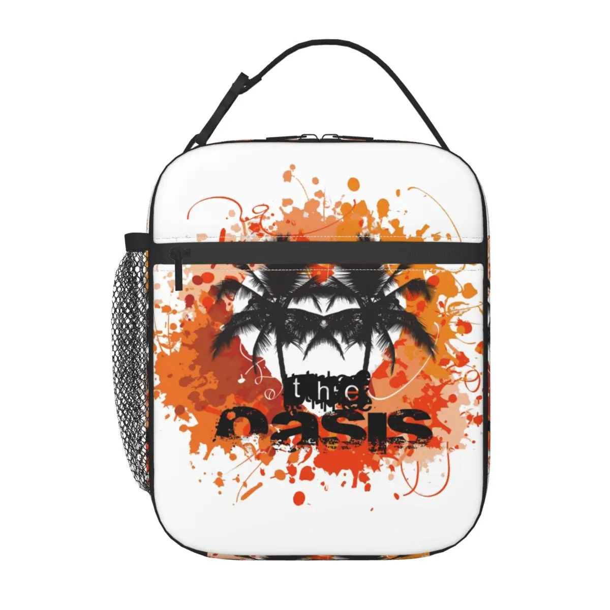 

Custom O-Oasises Rock Band Lunch Bag Warm Cooler Insulated Lunch Box for Women Kids School Food Portable Tote Bags