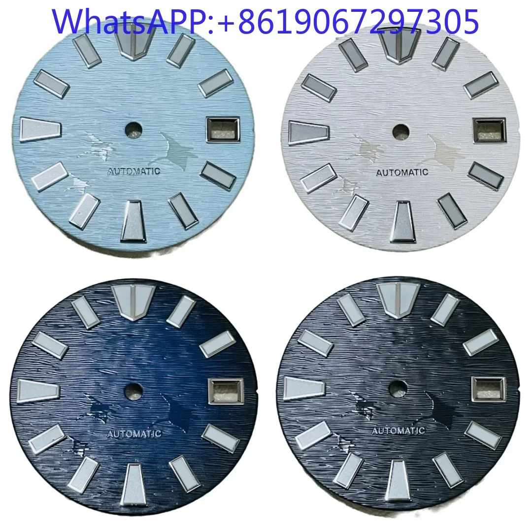 2025 جديد خمر محدب الشيطان أشعة مانتا الملمس ساعة الغوص الهاتفي مناسبة ل NH35/36 الحركة التلقائية الأخضر لوم تعديل أجزاء