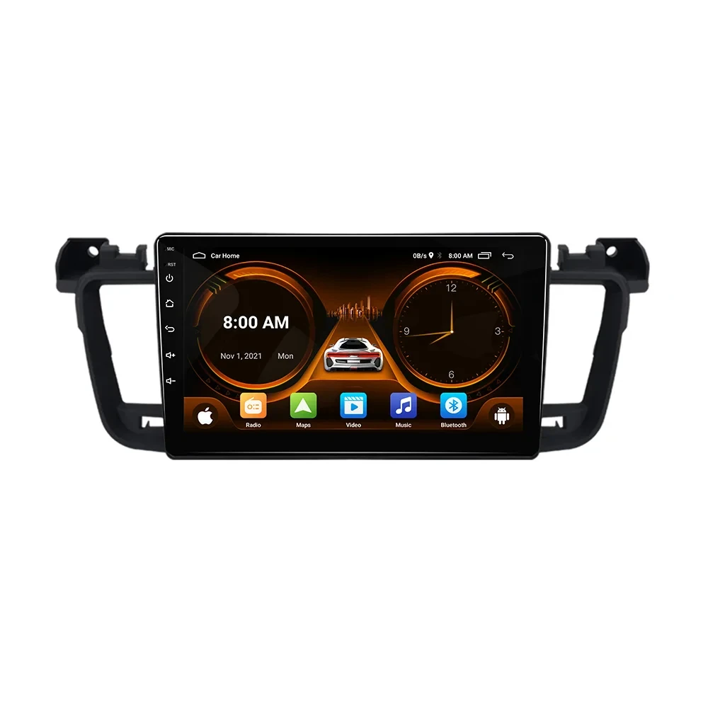 JIUYIN Car Radio For Peugeot 508 508SW 2011 - 2018 wireless CarPlay Android Auto car intelligent systems No 2 din 2din DVD