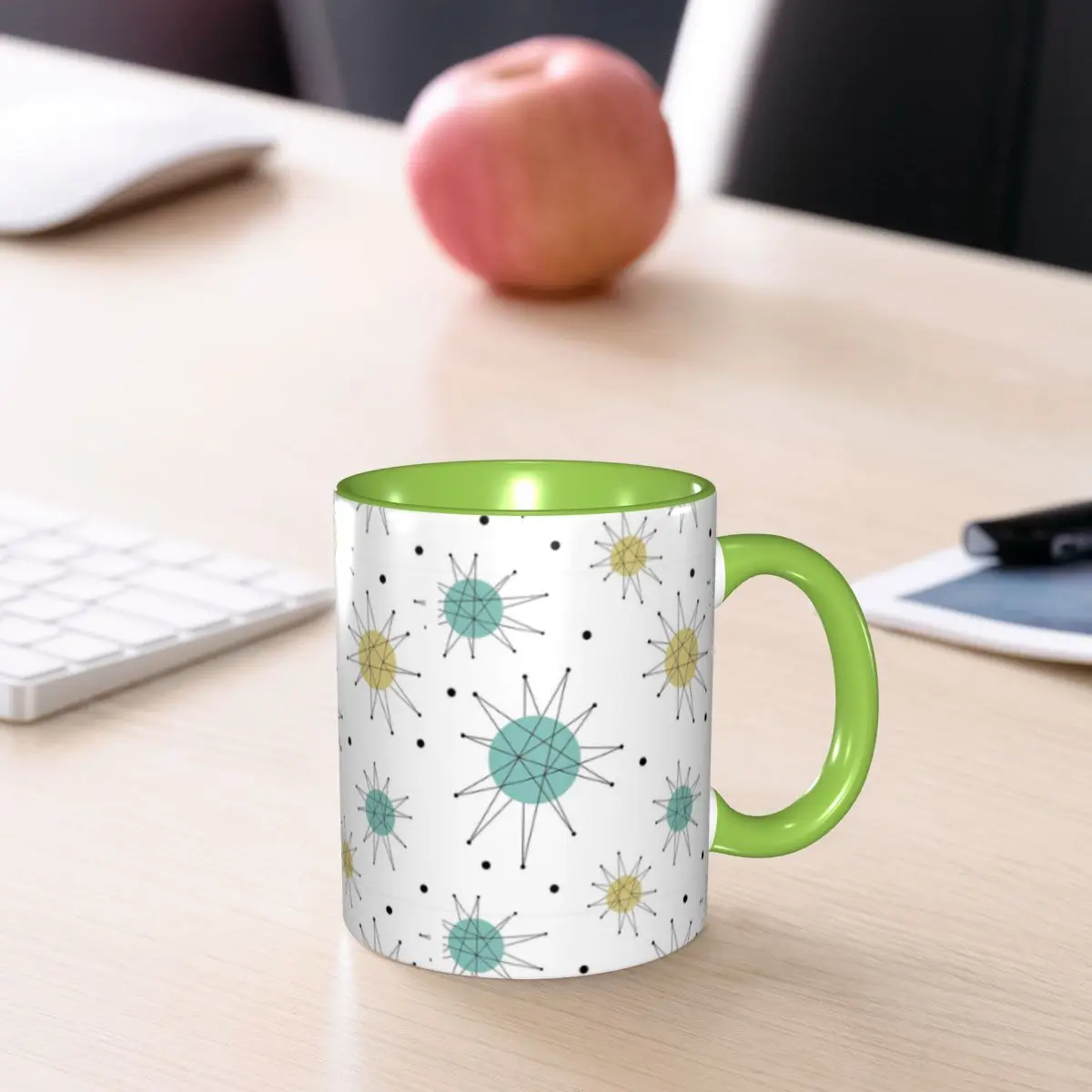 Franciscan Starburst Mid Century Atomic Age Mug Funny Ceramic Coffee Cups Tea Mugs Milk Cup Drinkware Gift for Friends