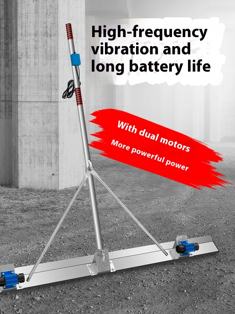 Integrated core motor pump 220V electric lithium road cement floor leveler vibration scale thin film concrete vibrator