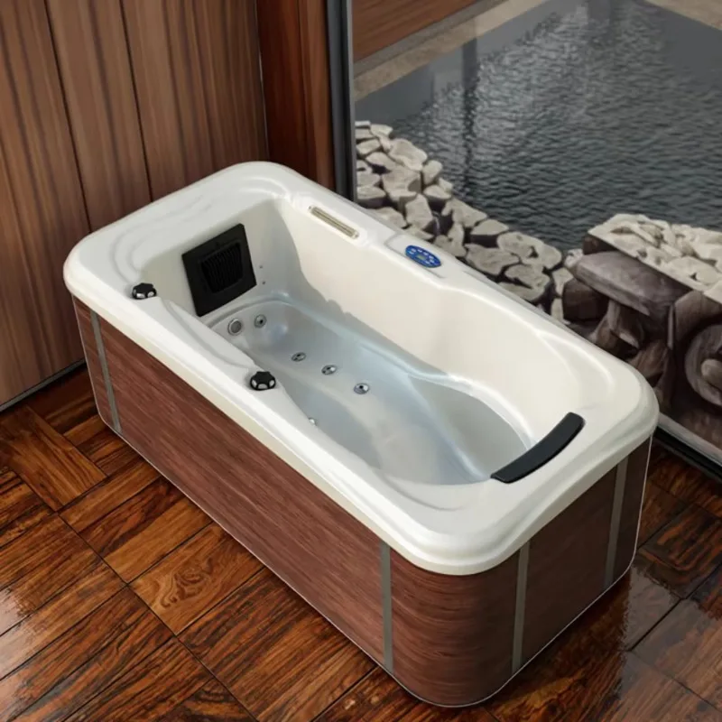 

2025 Modern Style 1-Person BG-8800 Outdoor Simple Massage Bathtub Factory Wholesale High Quality Rectangle Design