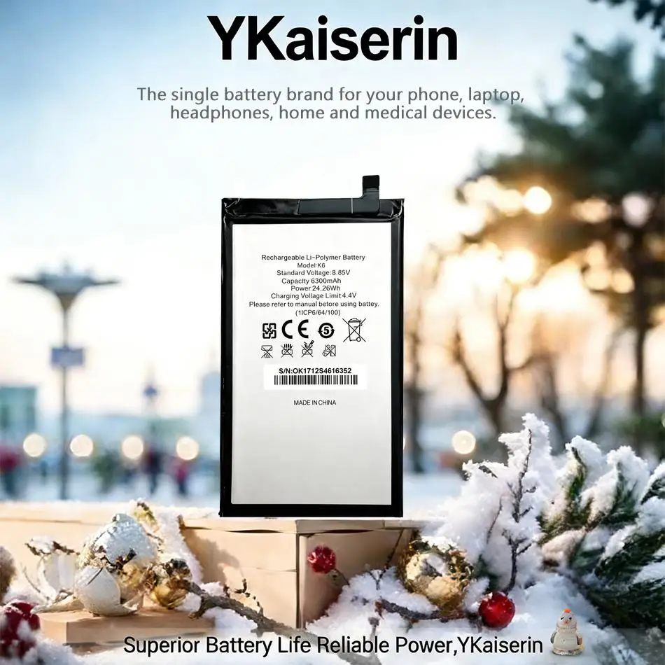 

Надежная, высокосовместимая батарея для мобильного телефона 6300 мАч для Oukitel K6