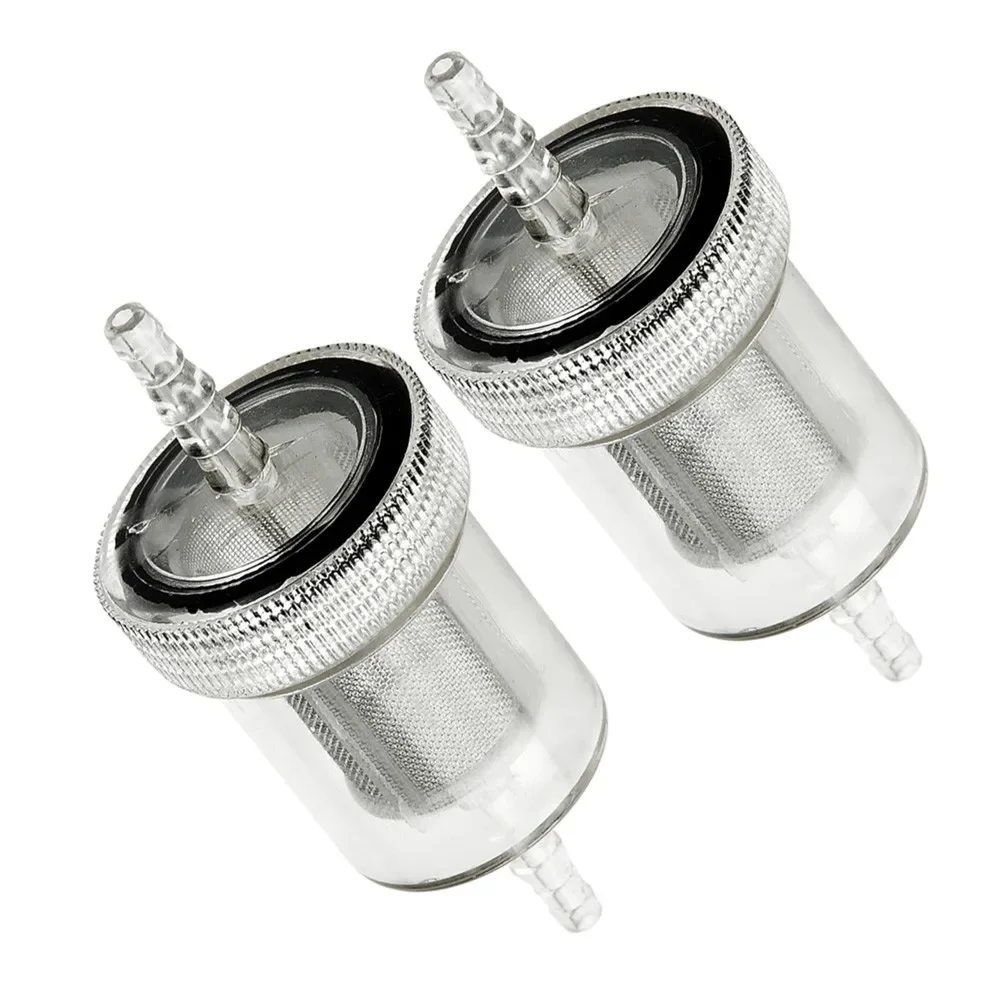 Diesel Fuel Filter Filter Fuel Replacement Fuel Filter In-line Kit Plastic Transparent 2 Pack 2pcs Accessories