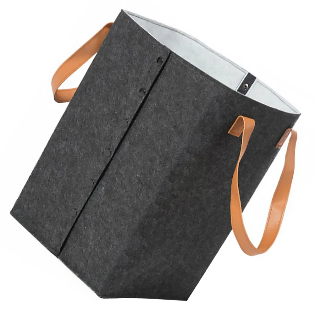 

Folding Clothes Basket Storage Dirty Laundry Felt Foldable Household Organizer Portable Baskets Bedroom Bathroom Premium