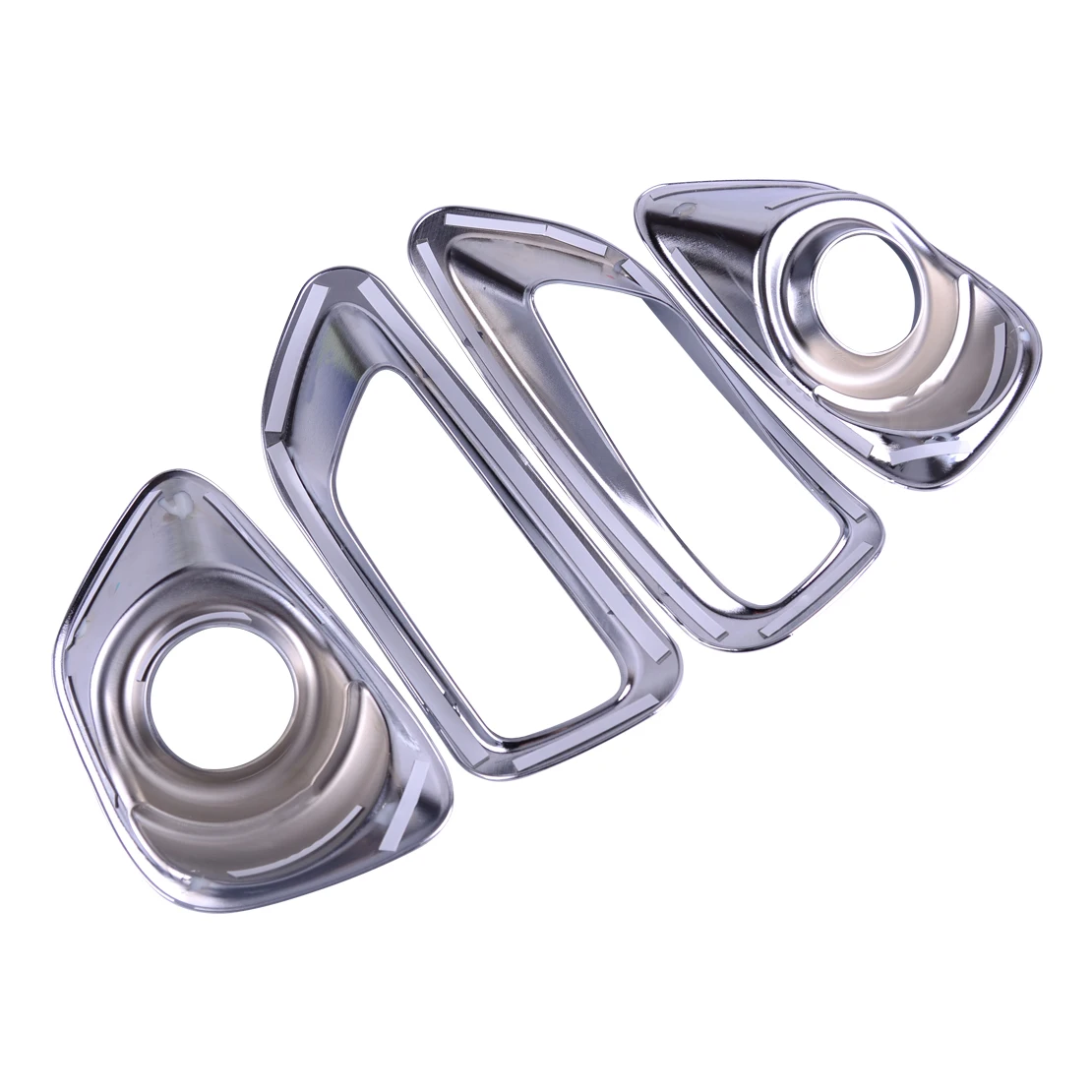 ABS Chrome Bumper Front Rear Tail Fog Light Lamp Cover Trim Bezel Garnish Car Auto Fit For Jeep Compass 2011 2012 2013 2014