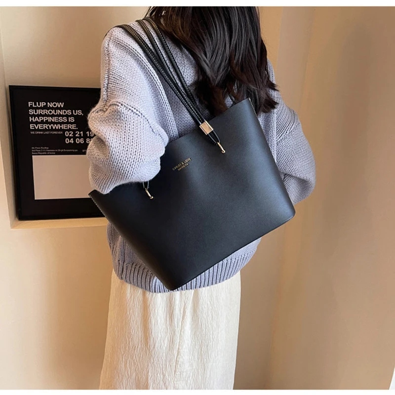 

Красная текстурированная сумка из искусственной кожи, новая модная женская сумка через плечо класса люкс, простая, вместительная, для повседневного использования, сумка-тоут, сумка-багет