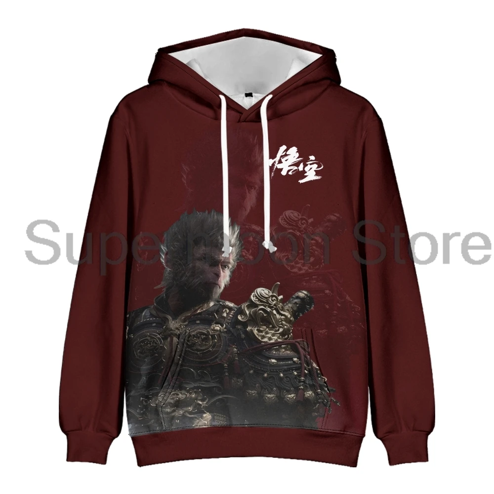 Black Myth Wukong Hoodie 2024 Hot Game Merch Long Sleeve Streetwear Women Men Hooded Sweatshirt 3D Clothes