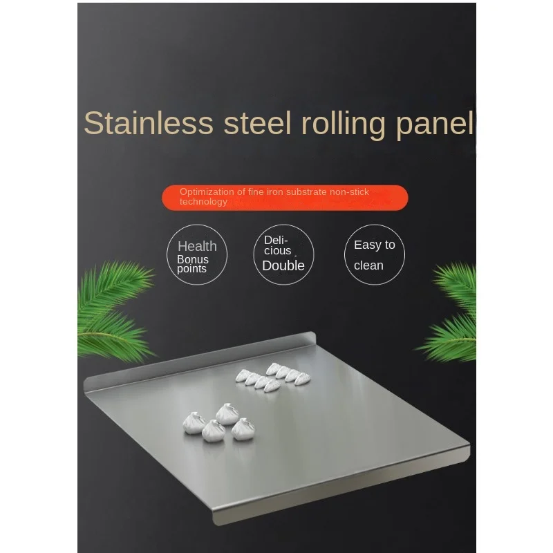 

Multipurpose Stainless Steel Cutting Board - Ideal for Kneading, Chopping, and Rolling