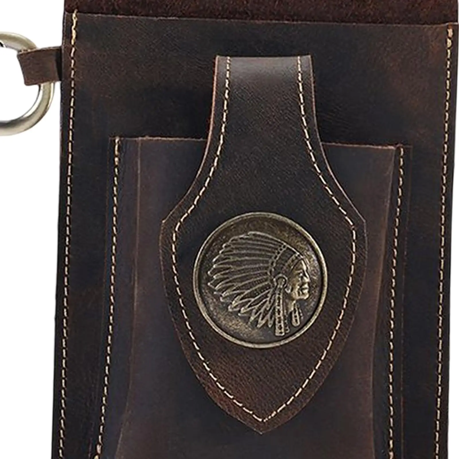 

Универсальный кожаный чехол-кошелек для телефона, поясная сумка для бега и тренировок, с измерительной лентой