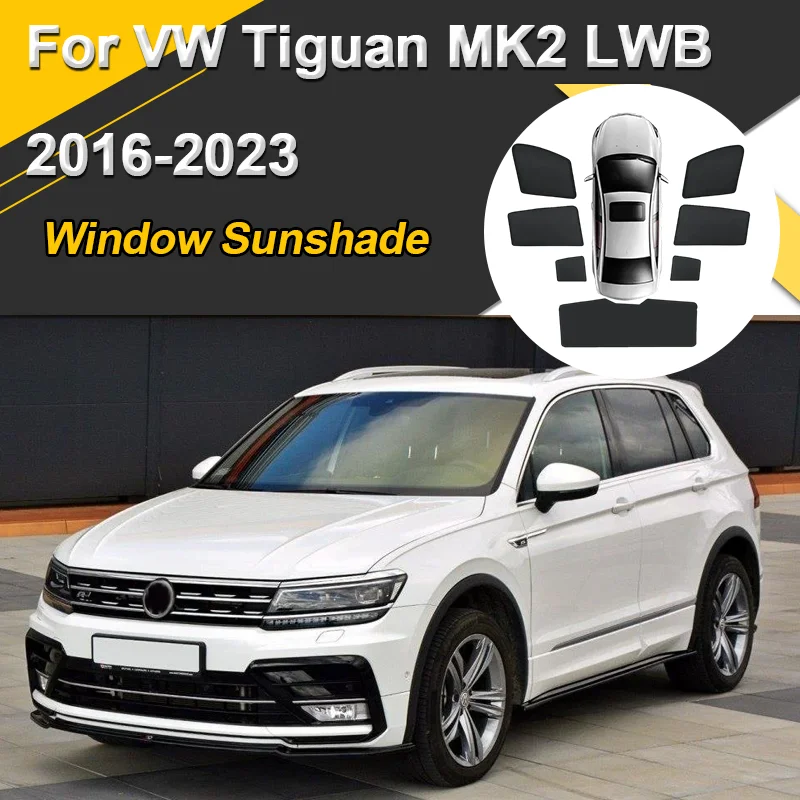 

Car Sun Shades For Volkswagen VW Tiguan MK2 LWB 2016-2023 Sunshade Magnetic Heat insulation Visor Mesh Curtains Auto Accessories