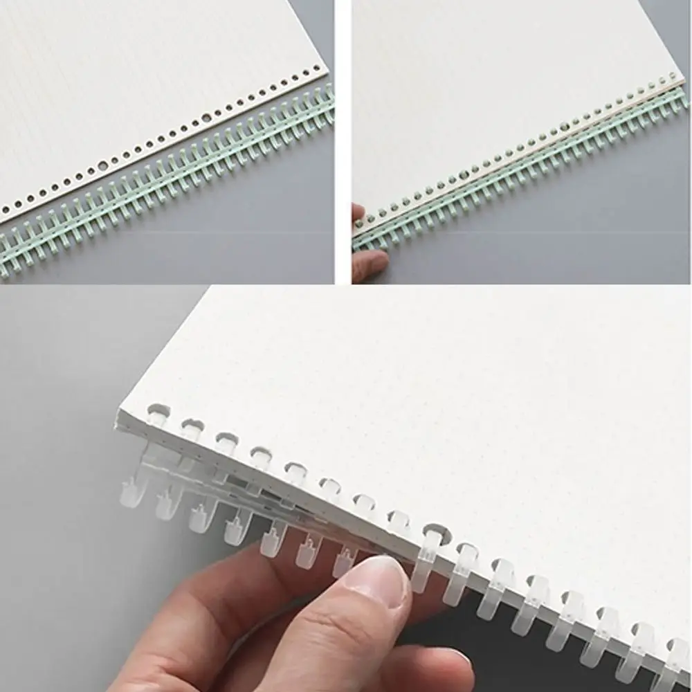 Binding Clips Binding Combs Album Binder Loose-leaf Paper Book 30 Holes Circles Ring Scrapbook Binder A4 Notebook Binding Clips