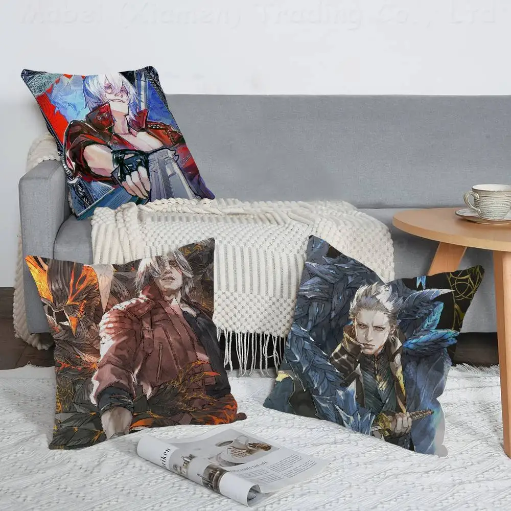 Games Devil May Cry Personalized Picture Text Home Decorative Pillows Household Gifts 45x45cm