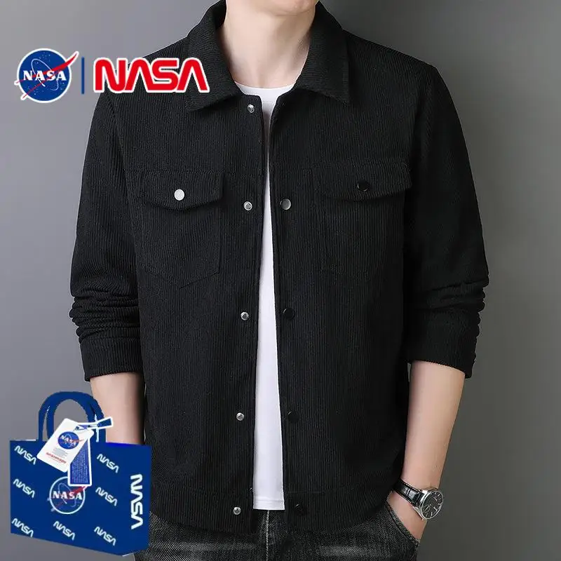 

Повседневная модная мужская рабочая одежда с джатовым воротником, свободная посадка из полиэстера Seven Sve Busin, повседневная верхняя одежда