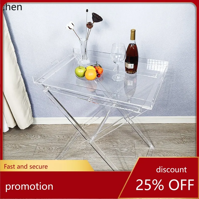 

Акриловый приставной столик Hxl, прозрачный, большой, для дивана