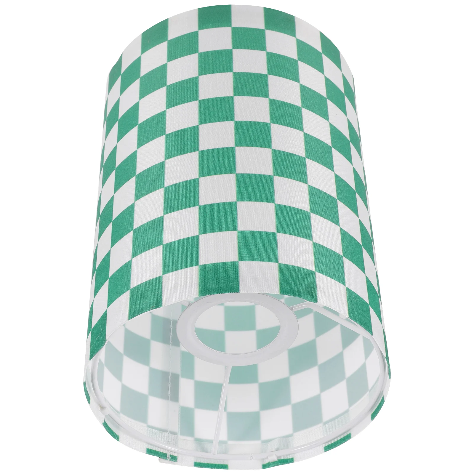 

Cartoon Lampshade E27 Cloth Fabric Printed Green Checkerboard Shades for Table Desk Bedside Kids Room Wall Lamps Accessories