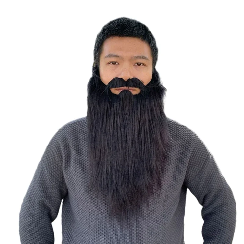 زي لحية وهمية للأطفال والكبار ، شارب الهالوين ، زي تأثيري ، لوازم حفلة المهرجان ، الهدايا #5