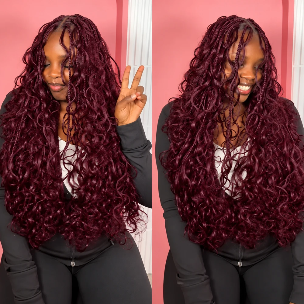 Luxury 99J Burgundy Crochet Hu - огляд і ціна Human Hair Wigs