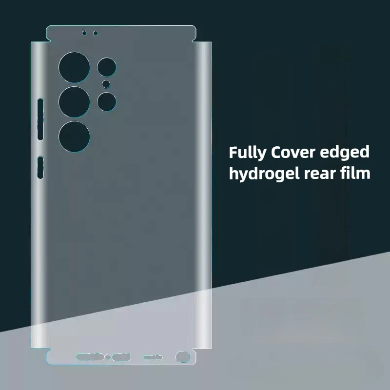 2 Piezas Cubierta trasera lateral Película de hidrogel para Samsung Galaxy S25 S24 S23 S22 Ultra Plus Protector de pantalla Suave HD transparente mate Película 6