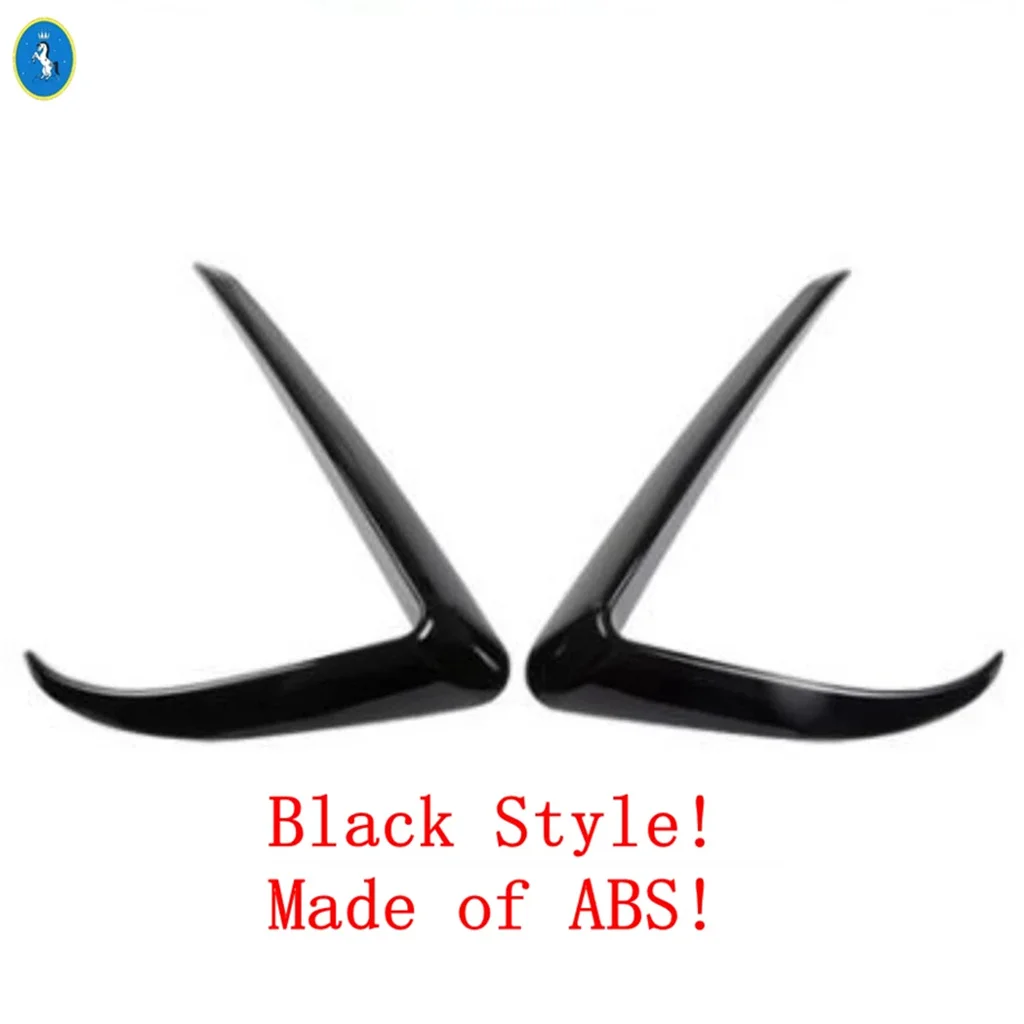 

Car For Tesla Model 3 2018 2019 2020 2021 Carbon Fiber Look Front / Rear Fog Lamps Decoration Frame Cover Trim ABS Accessories