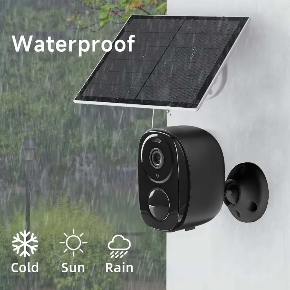 Telecamera di Sicurezza Solare 4G 5MP 2K HD Wireless per Esterni con Visione Notturna a Colori, Alimentazione a Batteria, Supporto PIR, Impermeabile, Audio Bidirezionale