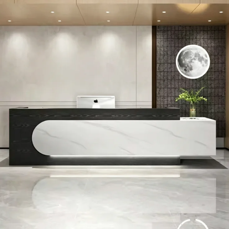 Custom Contemporary Sleek Rece - đánh giá và giá Office Furniture High End