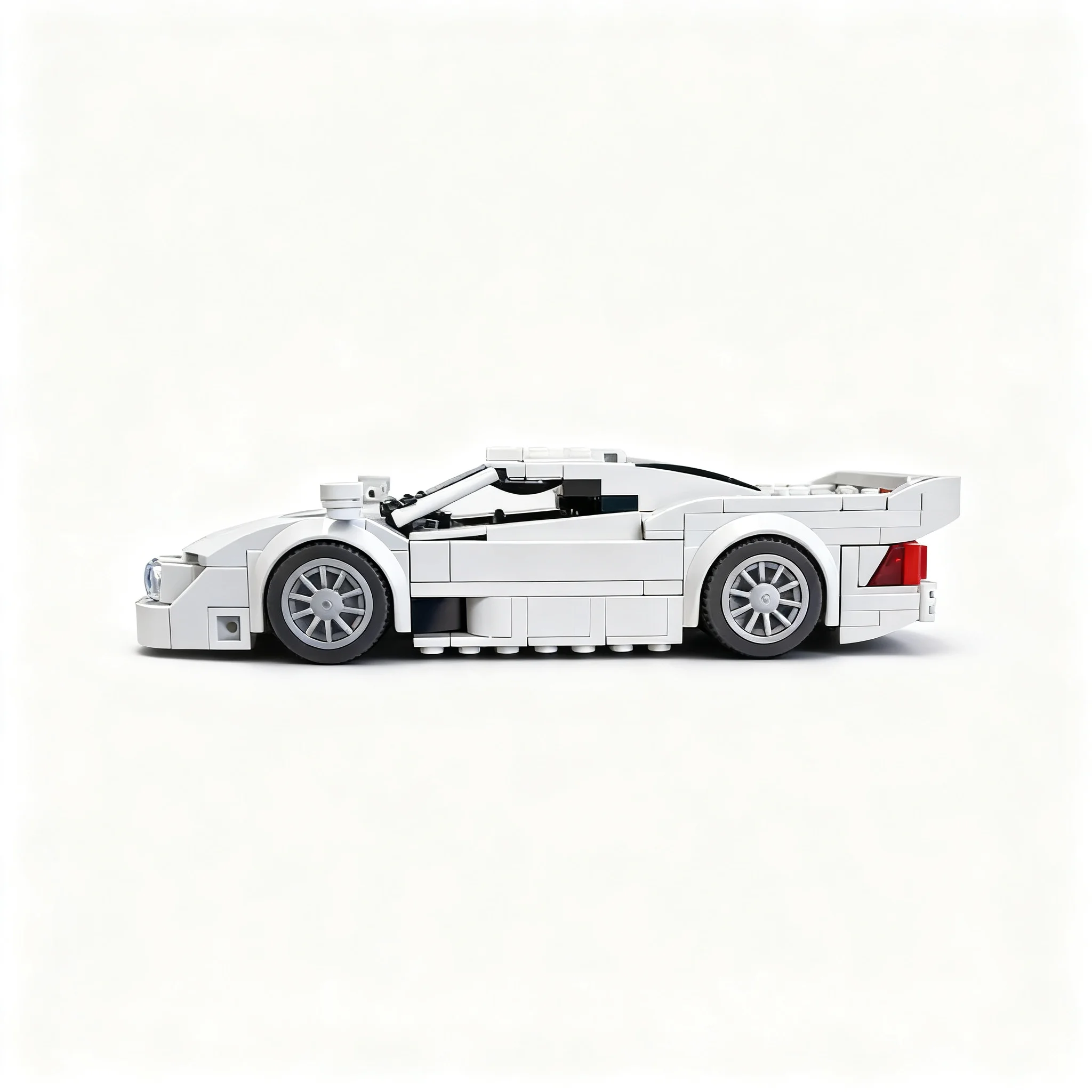 371pcs MOC Mercedesees Benz CLK GTR Strassenversion City Champions Model Building Blocks Architecture Christmas Gift Toys Art view 3