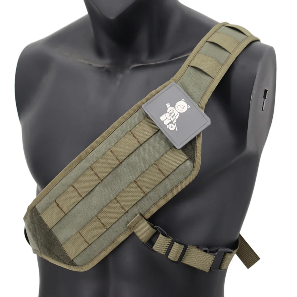 New Tactical Molle Chest Rig Platform MOLLE Bandoleer Platform Chest Strap Shoulder Strap Adjustable Nylon Gear Vest