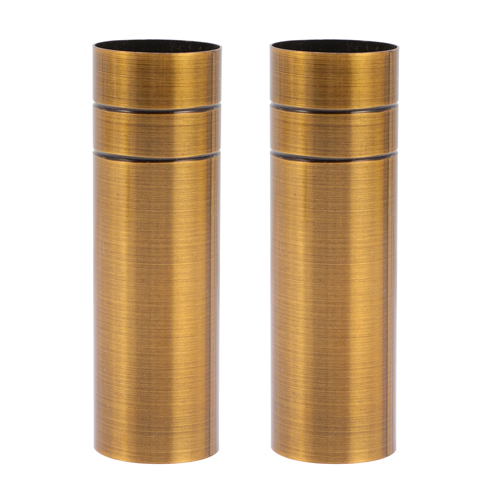 2Pcs Lamp Base Sleeve Golden Iron Chandelier Light Cover Replacement for Candelabra Crystal Chandelier Parts Decorative Bulb