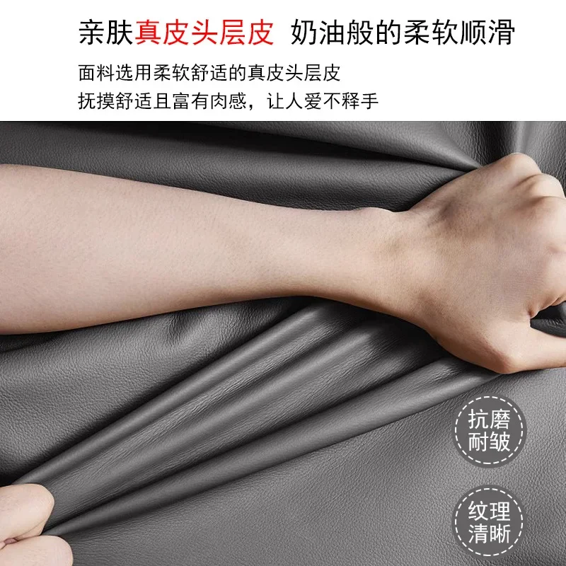 이탈리아 미니멀리스트 가죽 침대, 모던 미니멀리스트 블랙 와플 원목 침대