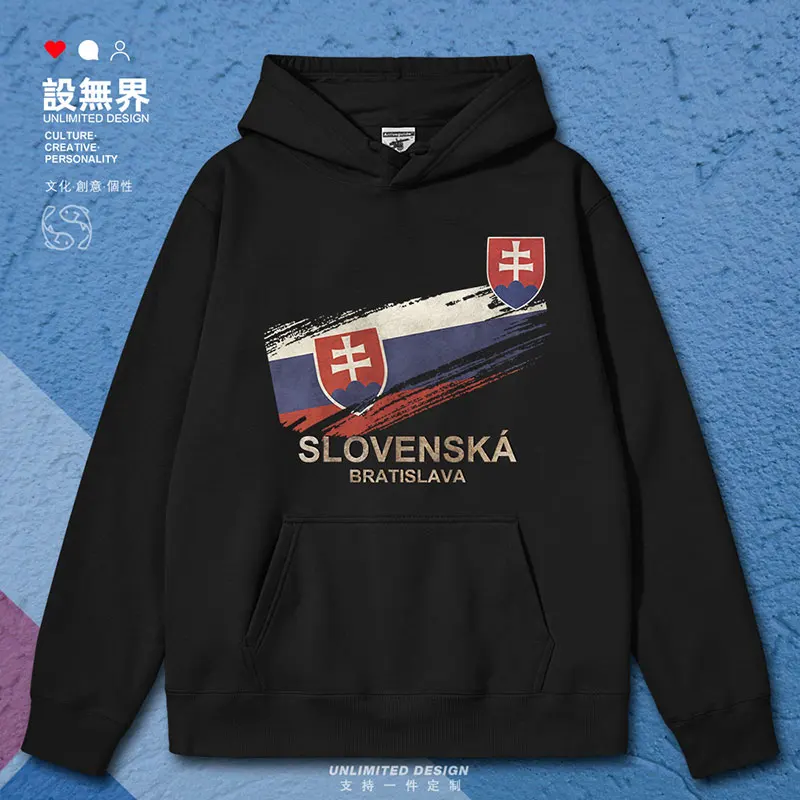 

Slovak Flag National Retro mens hoodies fashion sweatshirt crewneck sweatshirt pullovers white for men clothes autumn winter