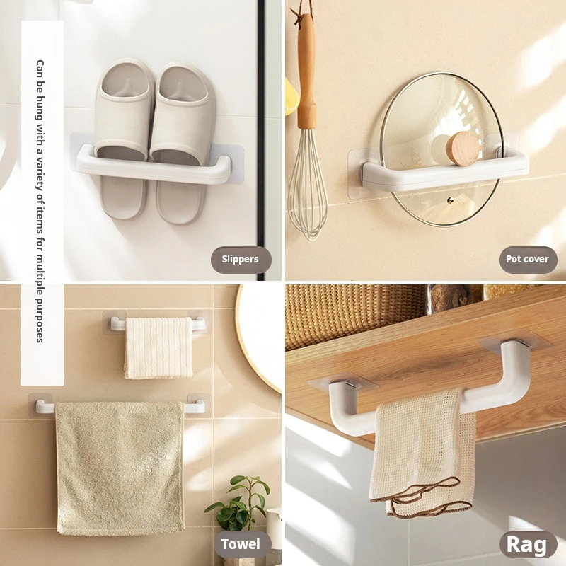 Slipper Rack Wall-mounted Non-porous Bathroom Storage Shoe Rack Can Be Drained Easy To Take Waterproof Strong Load-bearing