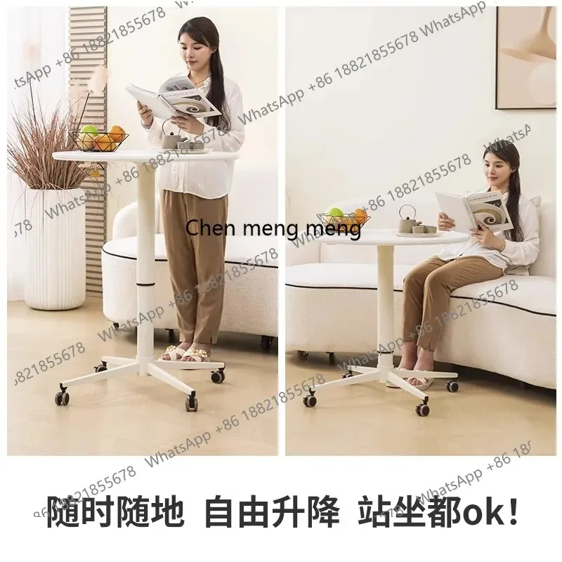 طاولة قهوة مستديرة متحركة ترفع الراقية غرفة المعيشة البسيطة طاولة كبيرة طاولة القهوة الشمال 01A