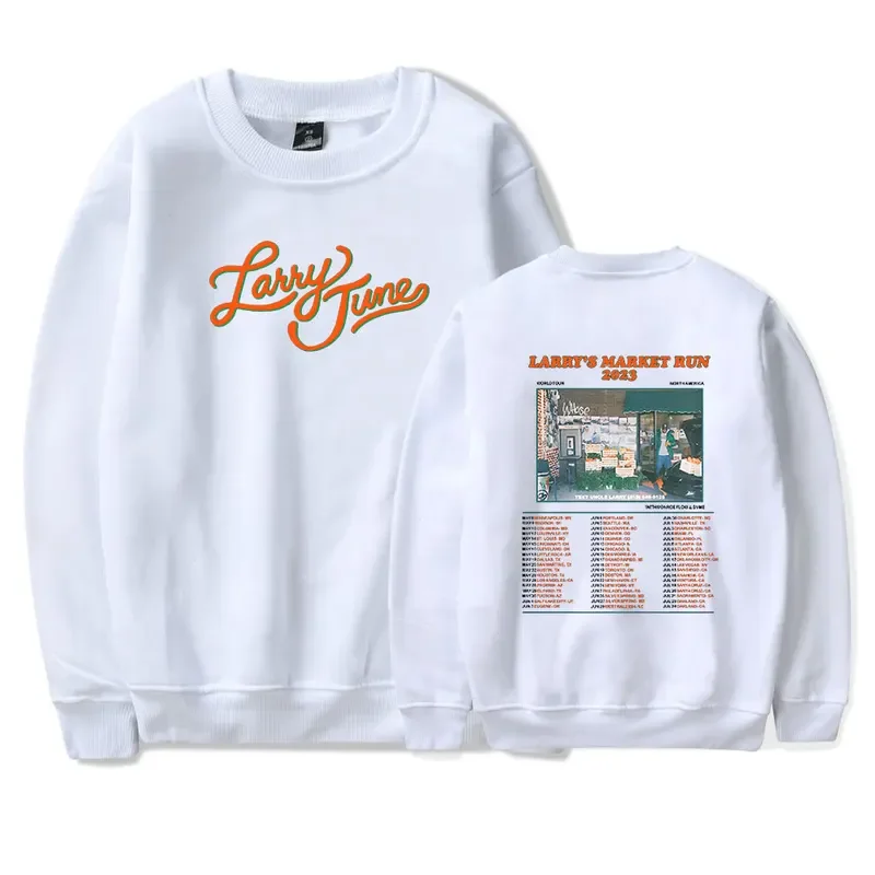 Larry June merch crewneck pullover merch long sleeve sweatshirt men/women casual street clothing